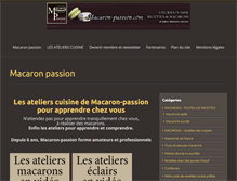 Tablet Screenshot of macaron-passion.com